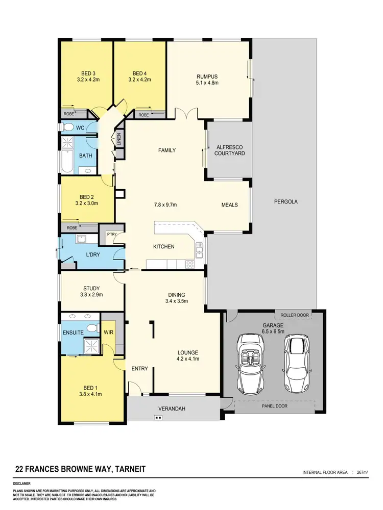 Floorplan of Homely house listing, 22 Frances Browne Way, Tarneit VIC 3029