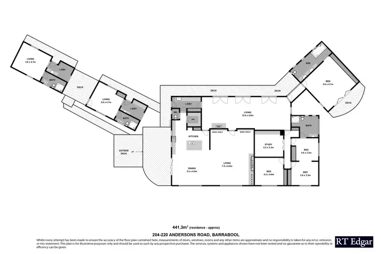Floorplan of Homely rural property listing, 204-208 Andersons Road, Barrabool VIC 3221