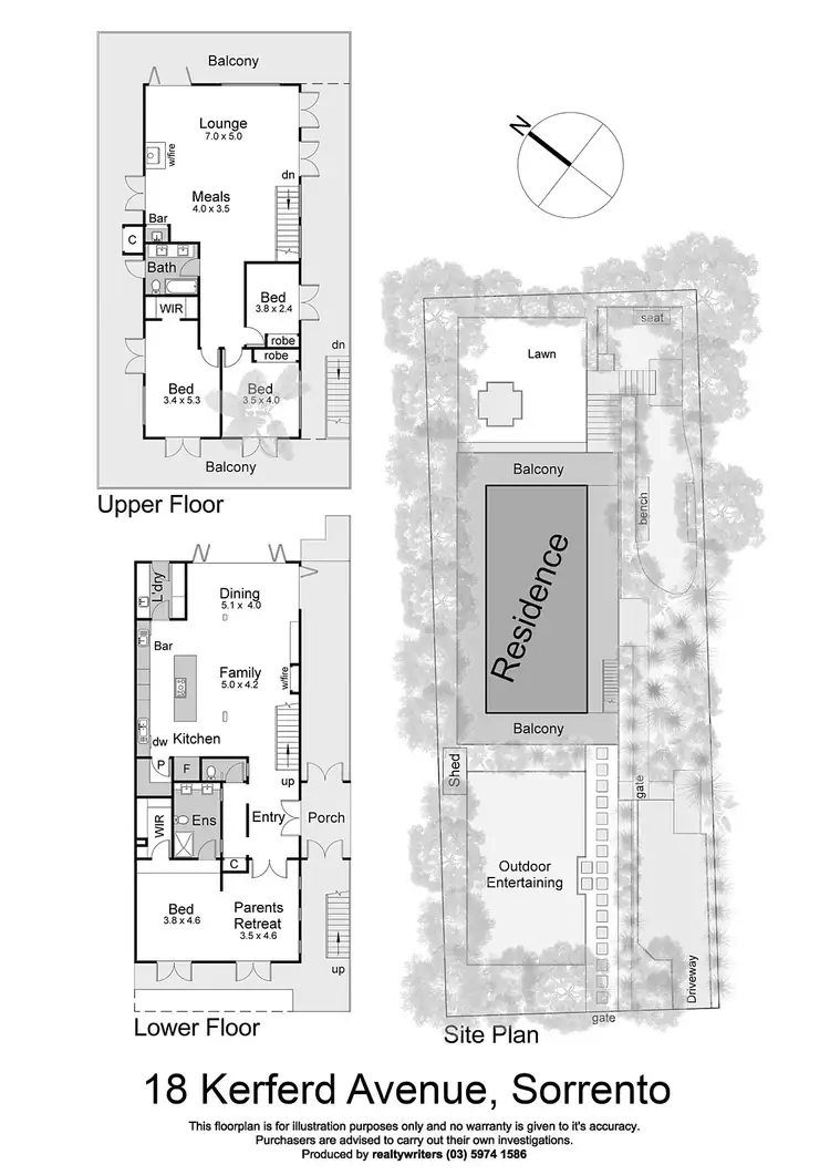Floorplan of Homely house listing, 18 Kerferd Avenue, Sorrento VIC 3943