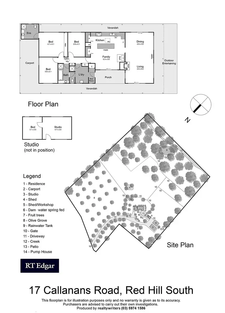 Floorplan of Homely house listing, 17 Callanans Road, Red Hill South VIC 3937
