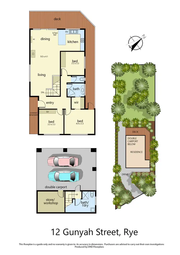 Floorplan of Homely house listing, 12 Gunyah Street, Rye VIC 3941