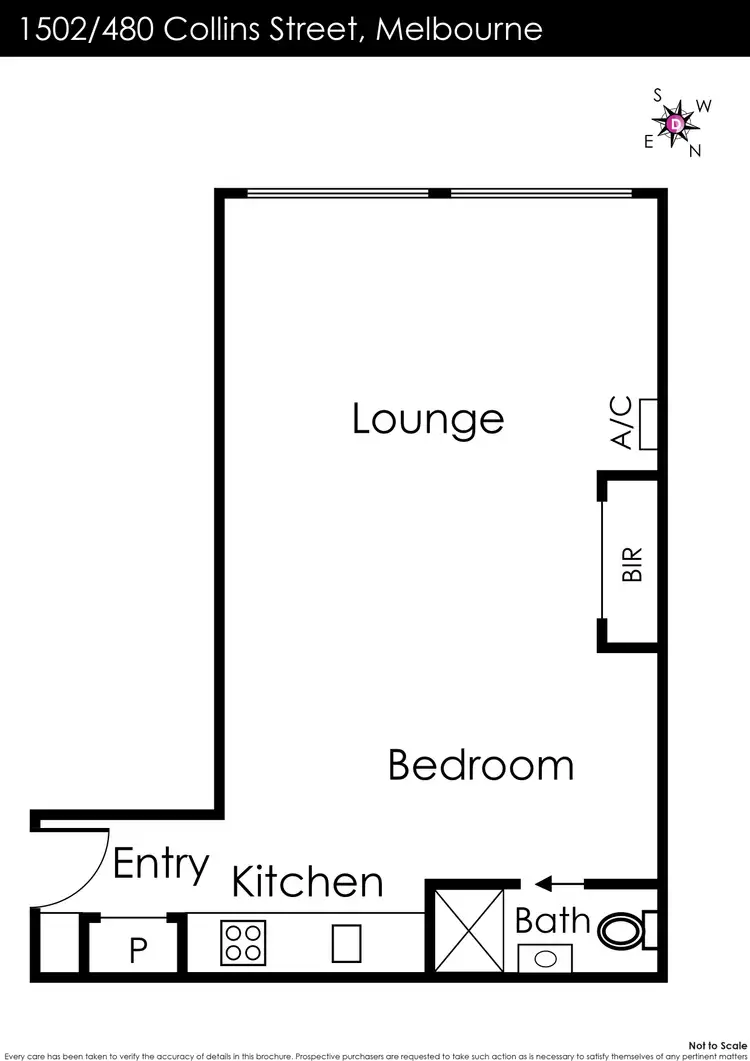 Floorplan of Homely apartment listing, 1502/480 Collins Street, Melbourne VIC 3000
