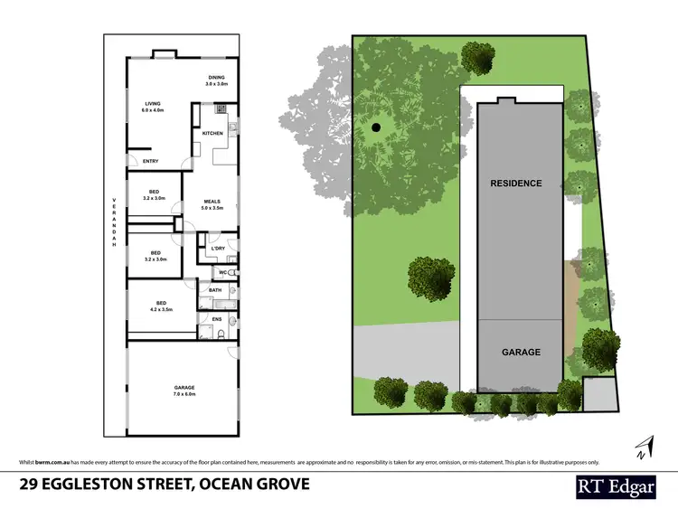 Floorplan of Homely house listing, 29 Eggleston Street, Ocean Grove VIC 3226