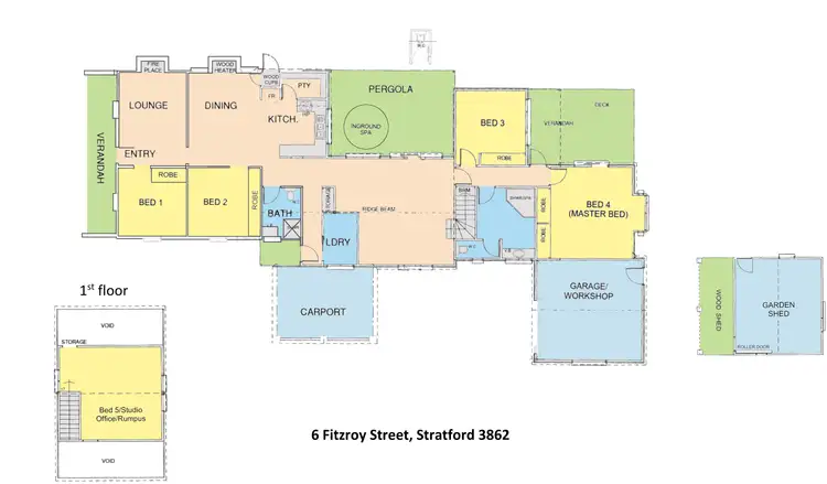 Floorplan of Homely house listing, 6 Fitzroy Street, Stratford VIC 3862