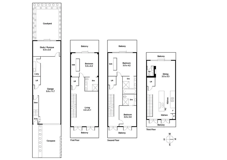 Floorplan of Homely house listing, 52 Glass Street, Richmond VIC 3121