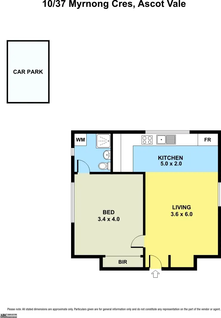 Floorplan of Homely apartment listing, 10/37 MYRNONG CRESCENT, Ascot Vale VIC 3032