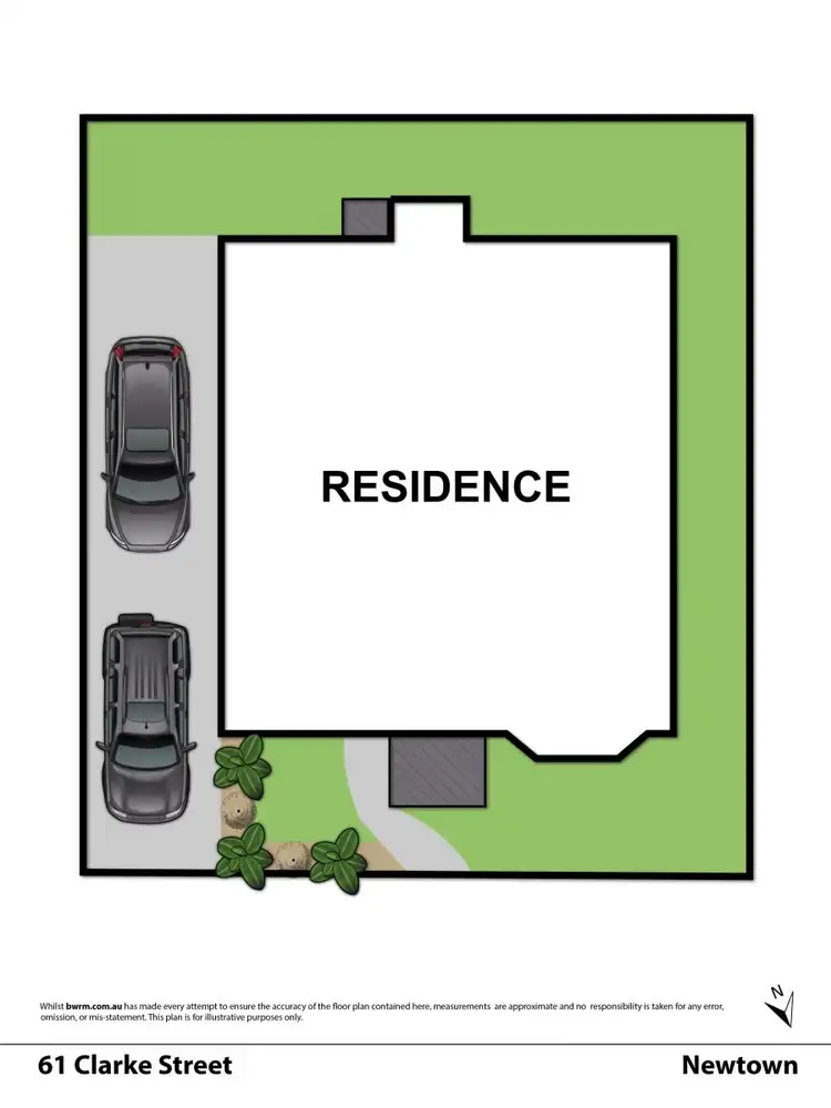 Floorplan of Homely house listing, 61 Clarke Street, Newtown VIC 3220