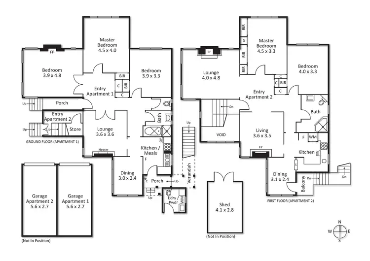 Floorplan of Homely house listing, 1 & 2/22 Rae Street, Hawthorn VIC 3122