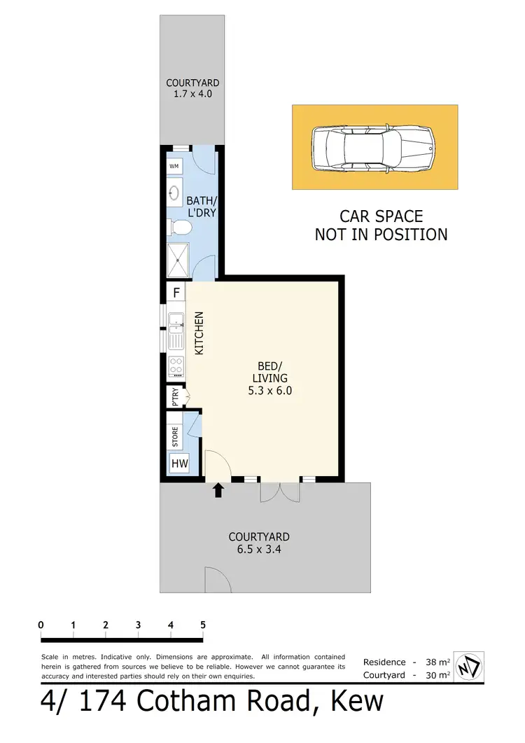 Floorplan of Homely apartment listing, 4/174 Cotham Road, Kew VIC 3101