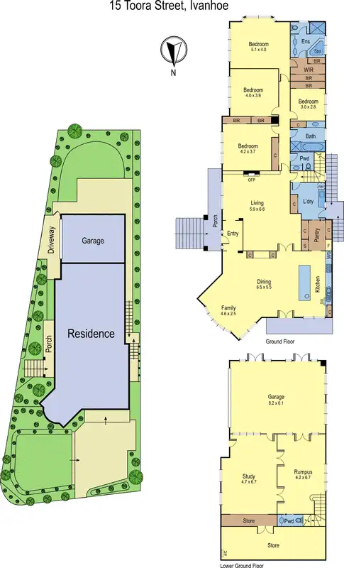 Floorplan of Homely house listing, 15 Toora Street, Ivanhoe VIC 3079