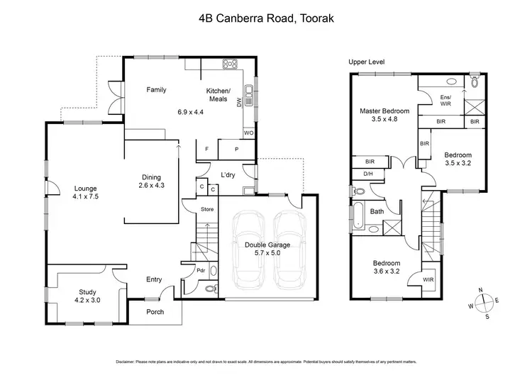 Floorplan of Homely house listing, 4A & 4B Canberra Road, Toorak VIC 3142