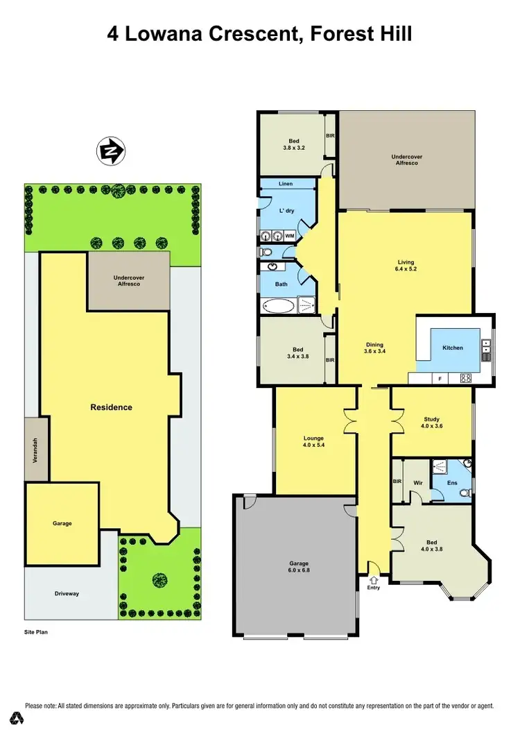 Floorplan of Homely house listing, 4 Lowana Crescent, Forest Hill VIC 3131