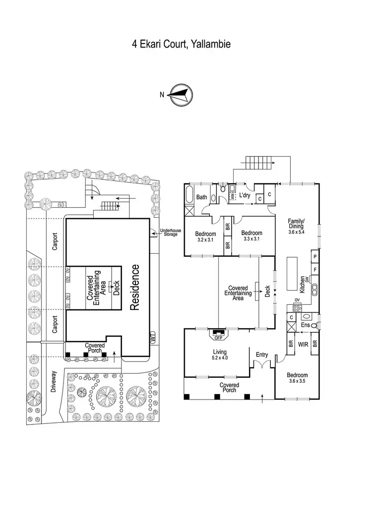Floorplan of Homely house listing, 4 Ekari Court, Yallambie VIC 3085