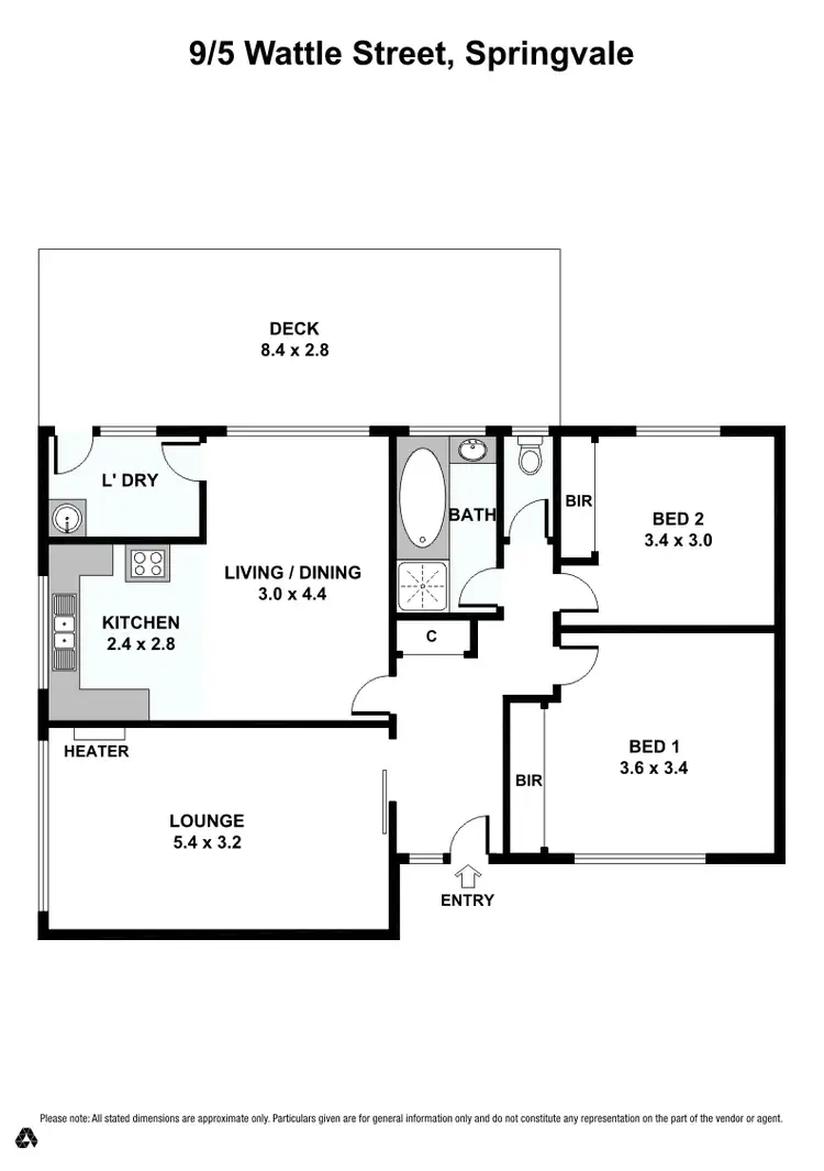 Floorplan of Homely unit listing, 9/5 Wattle Street, Springvale VIC 3171