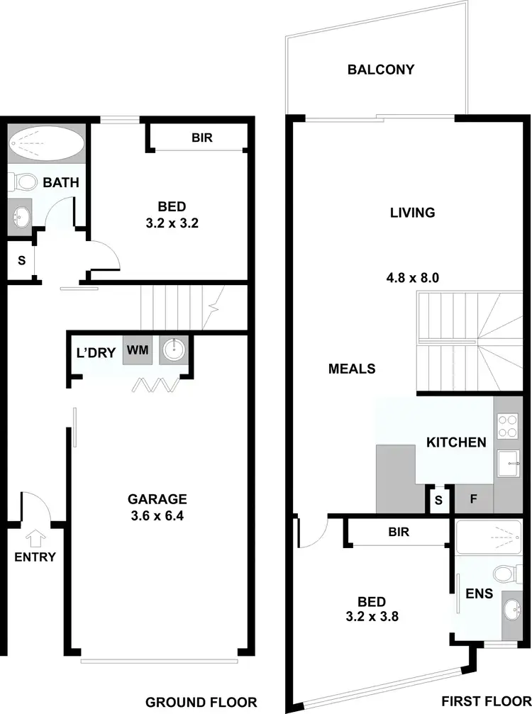 Floorplan of Homely townhouse listing, 15/14 Horizon Drive, Maribyrnong VIC 3032