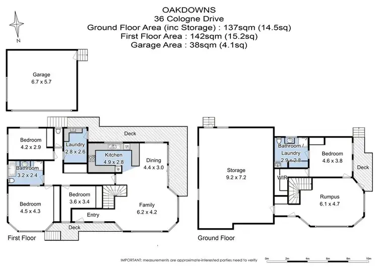 Floorplan of Homely house listing, 36 Cologne Drive, Oakdowns TAS 7019