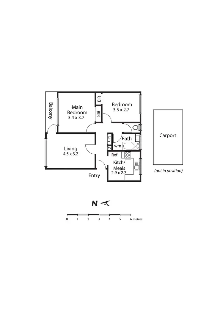 Floorplan of Homely apartment listing, 2/38 Lillimur Road, Ormond VIC 3204
