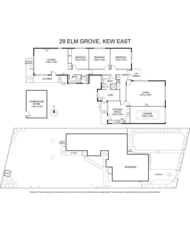 Floorplan of Homely house listing, 29 Elm Grove, Kew East VIC 3102