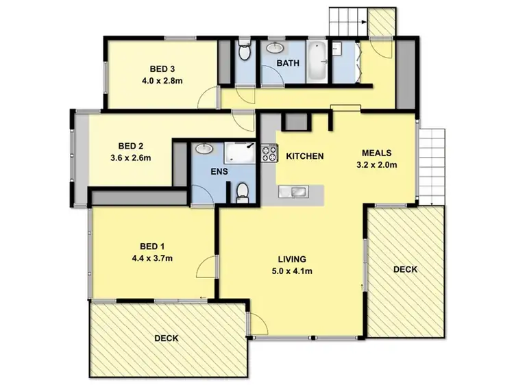 Floorplan of Homely house listing, 1/7 George Street, Lorne VIC 3232