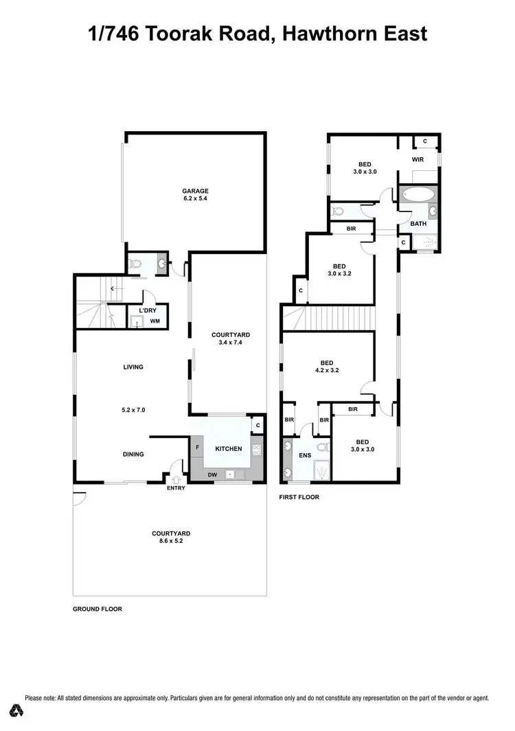 Floorplan of Homely house listing, 1/746 Toorak Road, Hawthorn East VIC 3123