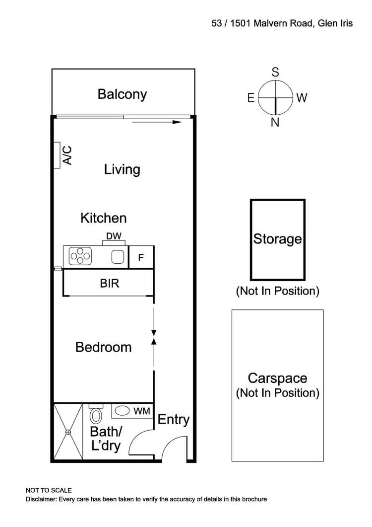Floorplan of Homely apartment listing, 53/1501 Malvern Road, Glen Iris VIC 3146