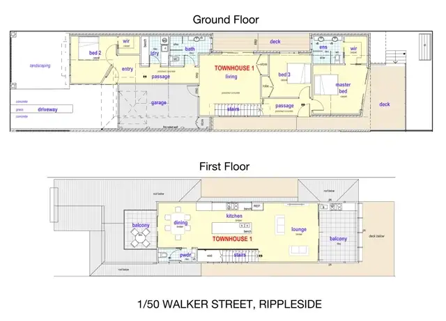 Floorplan of Homely house listing, 1/50 Walker Street, Rippleside VIC 3215