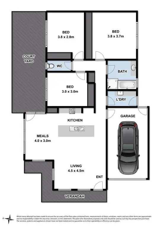 Floorplan of Homely unit listing, 5 Searle Street, Geelong West VIC 3218