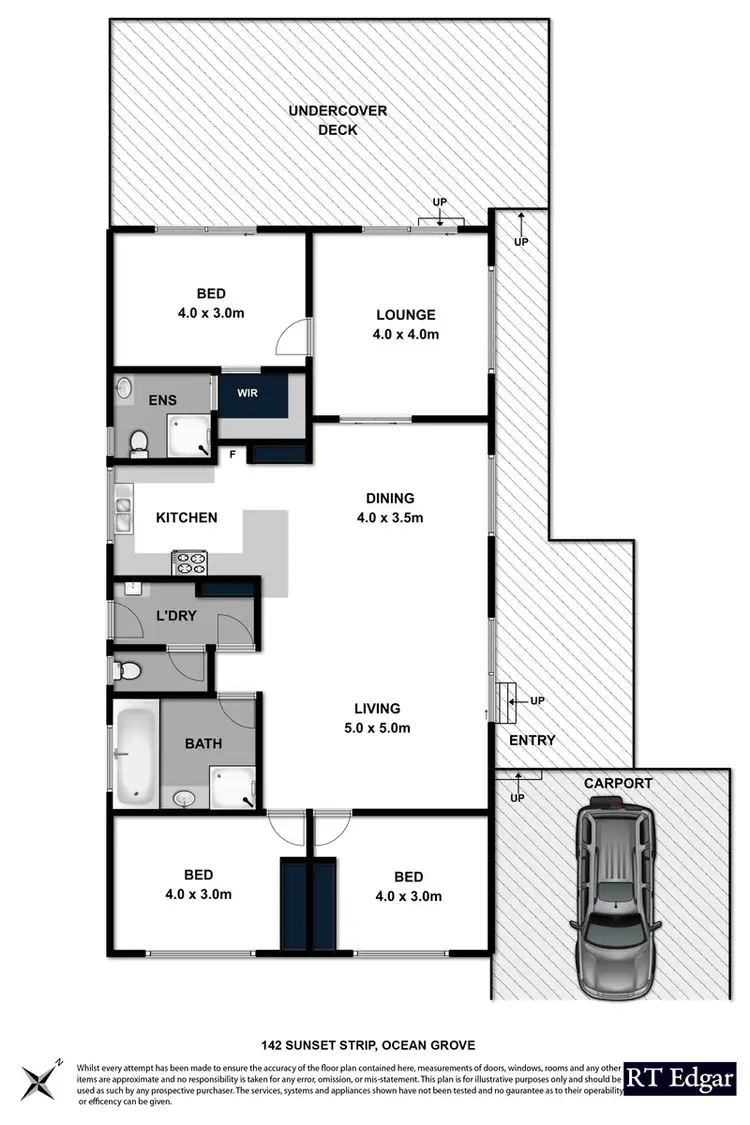 Floorplan of Homely house listing, 142 Sunset Strip, Ocean Grove VIC 3226