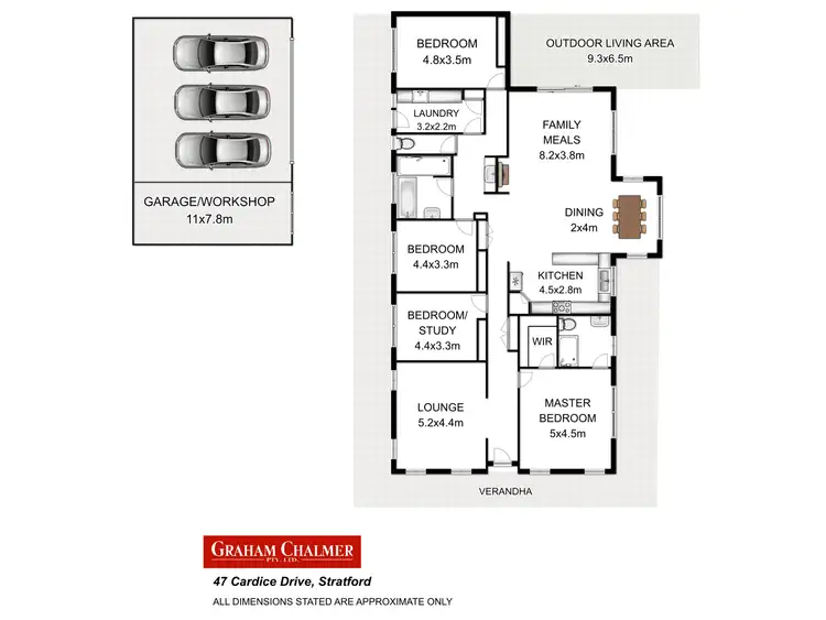 Floorplan of Homely house listing, 47 Cardice Drive, Stratford VIC 3862