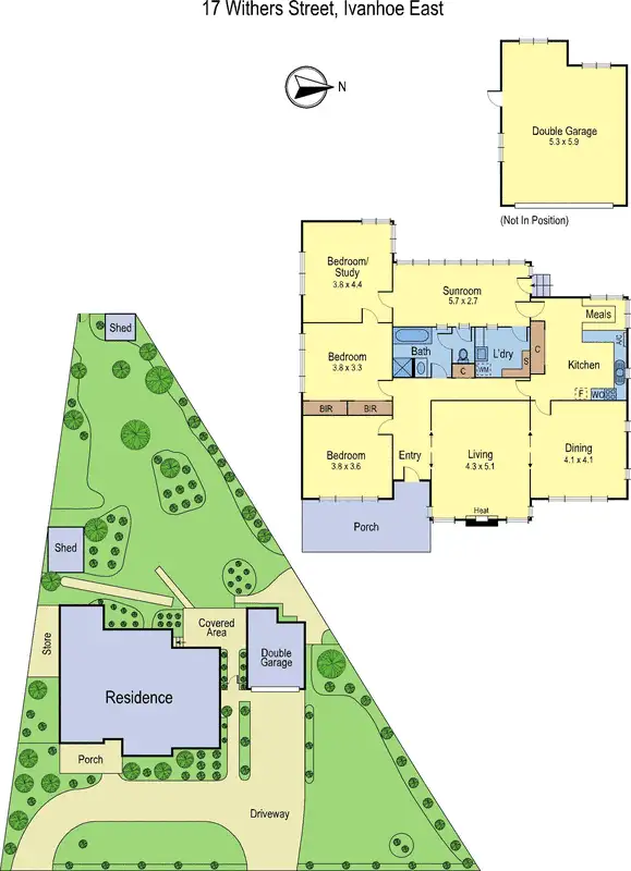 Floorplan of Homely house listing, 17 Withers Street, Ivanhoe East VIC 3079