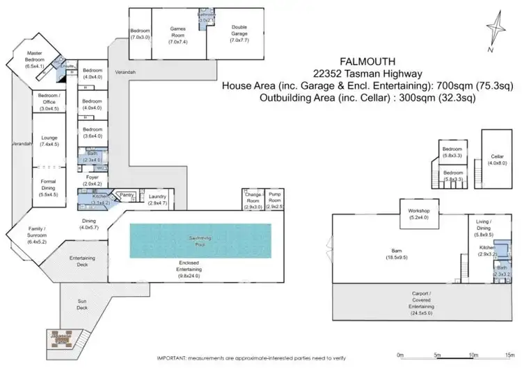 Floorplan of Homely house listing, 22352 Tasman Highway, Falmouth TAS 7215