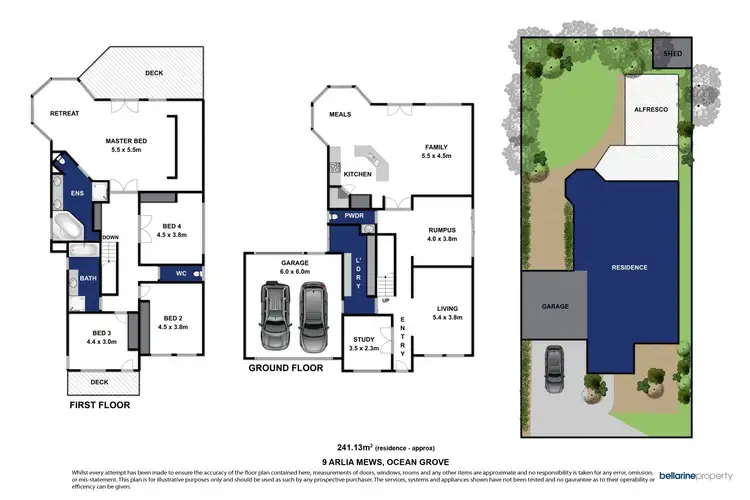 Floorplan of Homely house listing, 9 Arlia Mews, Ocean Grove VIC 3226