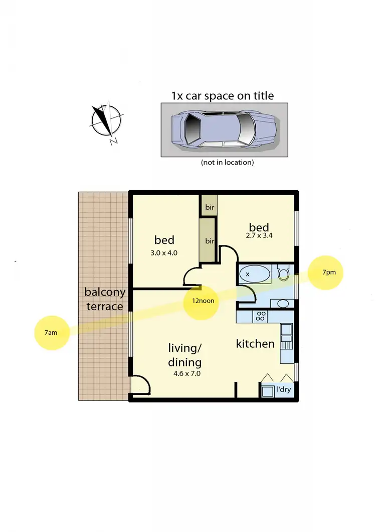 Floorplan of Homely unit listing, 6/9 Reid Street, Frankston VIC 3199