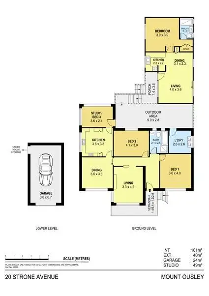 Floorplan of Homely house listing, 20 Strone Ave, Mount Ousley NSW 2519