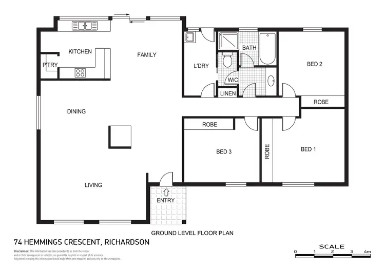 Floorplan of Homely house listing, 74 Hemmings Cres, Richardson ACT 2905