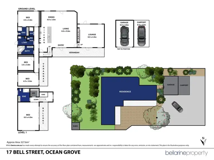 Floorplan of Homely house listing, 17 Bell Street, Ocean Grove VIC 3226