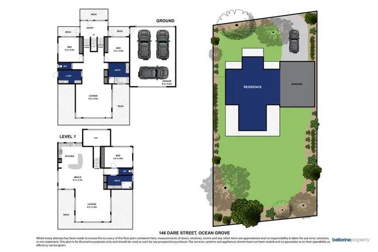 Floorplan of Homely house listing, 146 Dare Street, Ocean Grove VIC 3226
