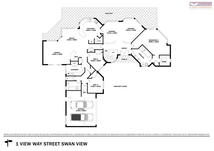 Floorplan of Homely house listing, 1 Viewway, Swan View WA 6056