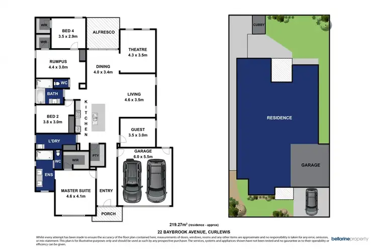 Floorplan of Homely house listing, 22 Baybrook Avenue, Curlewis VIC 3222