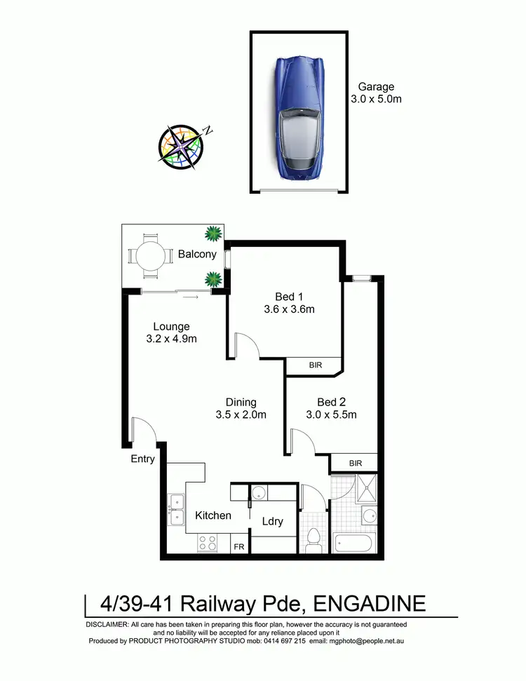 Floorplan of Homely unit listing, 4/39-41 Railway Parade, Engadine NSW 2233