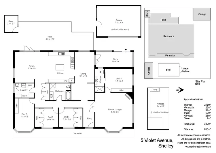 Floorplan of Homely house listing, 5 Violet Avenue, Shelley WA 6148