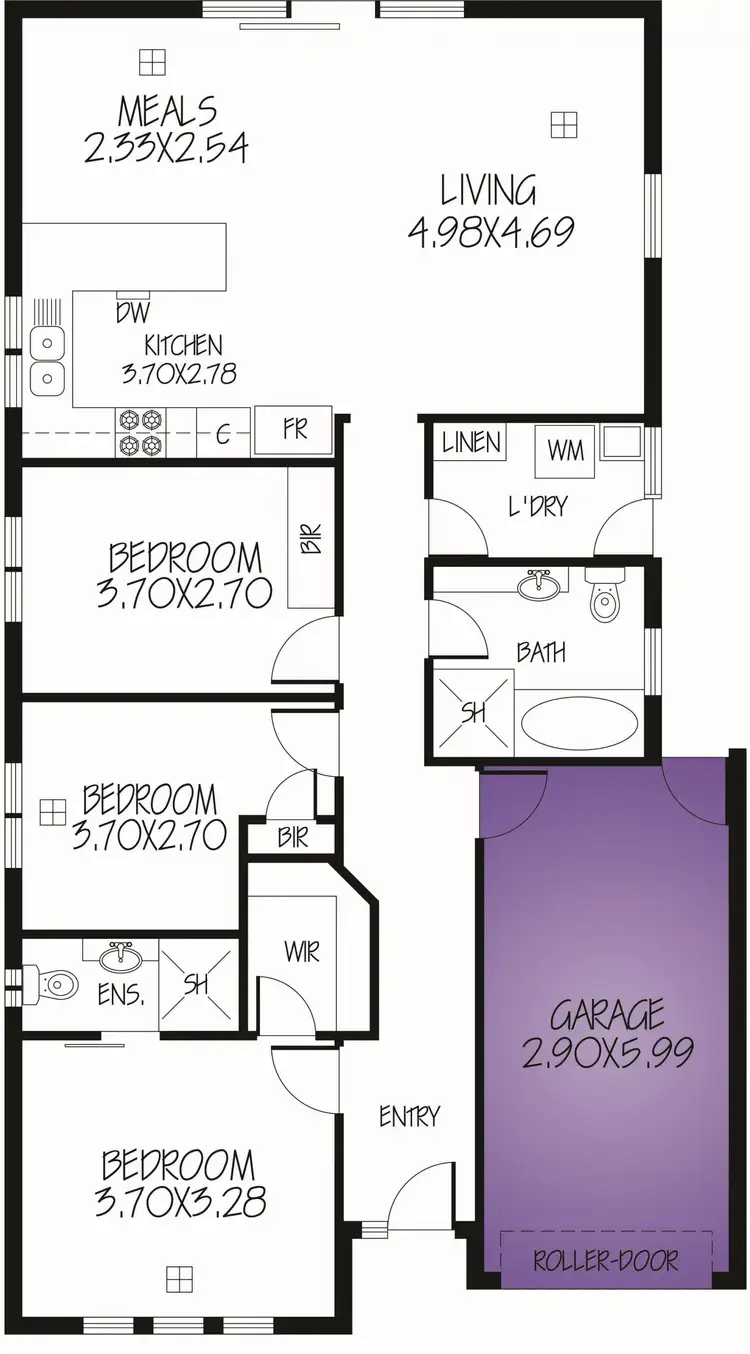 Floorplan of Homely house listing, 12D York Street, Northfield SA 5085