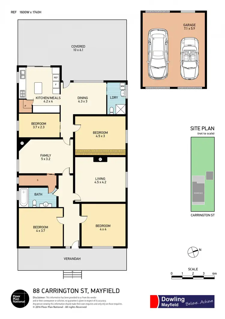Floorplan of Homely house listing, 88 Carrington Street, Mayfield NSW 2304