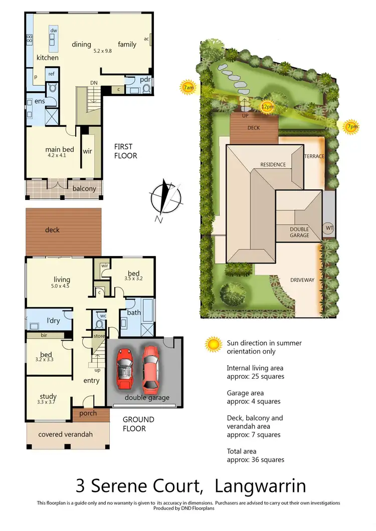 Floorplan of Homely house listing, 3 Serene Court, Langwarrin VIC 3910