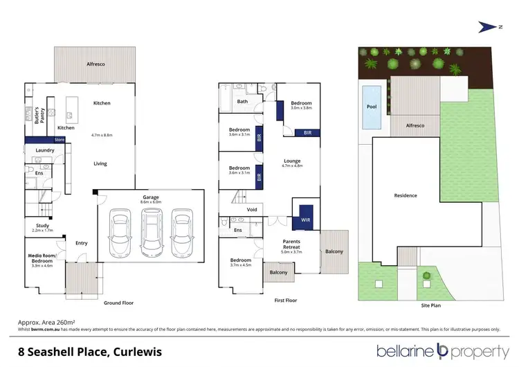 Floorplan of Homely house listing, 8 Seashell Place, Curlewis VIC 3222