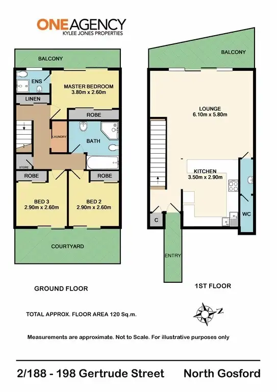 Floorplan of Homely townhouse listing, 2/188-198 Gertrude Street, North Gosford NSW 2250