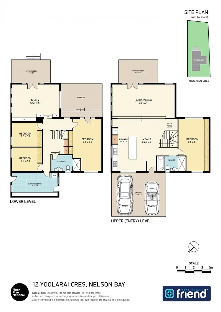 Floorplan of Homely house listing, 12 Yoolarai Cres, Nelson Bay NSW 2315