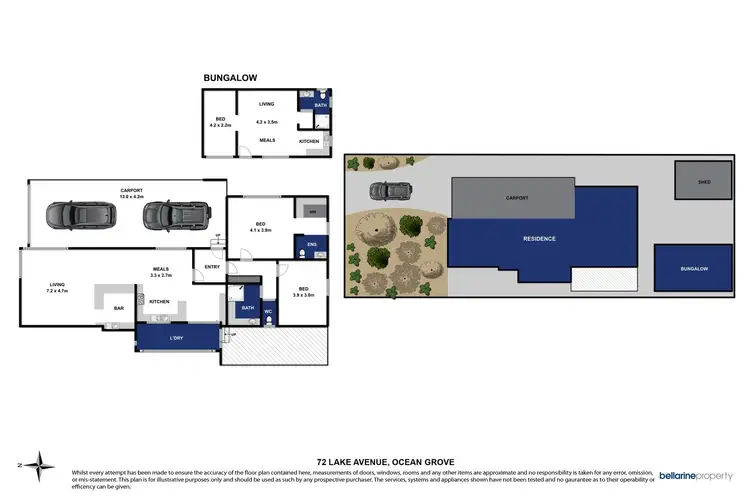 Floorplan of Homely house listing, 72 Lake Avenue, Ocean Grove VIC 3226