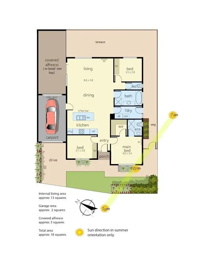 Floorplan of Homely house listing, 28 Raneen Drive, Langwarrin VIC 3910