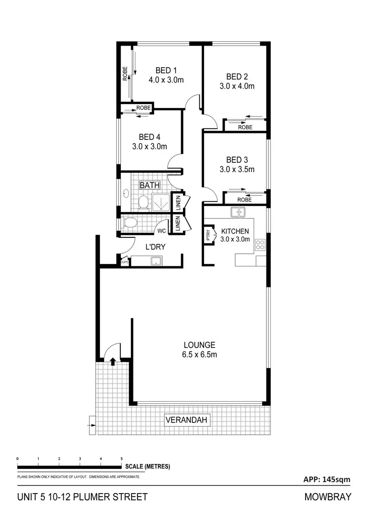 Floorplan of Homely unit listing, 5/10-12 Plumer Street, Mowbray TAS 7248